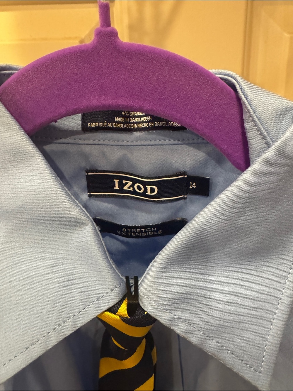 Izod Light Blue Boys Button-Down Dress Shirt